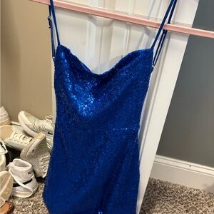 Lucy in the Sky Blue Sequin Mini Dress